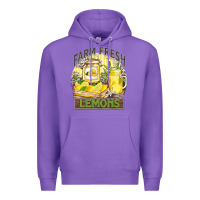 Purple farm fresh lemons Premium Hoodie - Zillion Design Studio