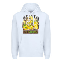 White farm fresh lemons Premium Hoodie - Zillion Design Studio