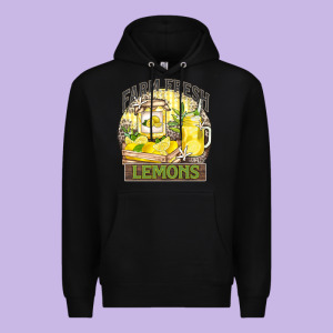 Farm Fresh Lemons Premium Hoodie Designed By Zillion Design Studio