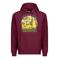Burgundy farm fresh lemons Premium Hoodie - Zillion Design Studio
