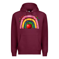 Burgundy school rainbow Premium Hoodie - Zillion Design Studio