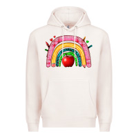 Pale Pink school rainbow Premium Hoodie - Zillion Design Studio