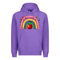 Purple school rainbow Premium Hoodie - Zillion Design Studio