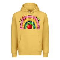 Antique Gold school rainbow Premium Hoodie - Zillion Design Studio
