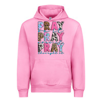 Fuchsia Pink pray on it pray over it pray throught it Urban Hoodie - texasbilliewilder