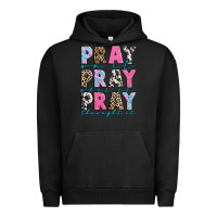 Pigment Black pray on it pray over it pray throught it Urban Hoodie - texasbilliewilder