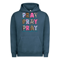 Pigment Midnight Navy pray on it pray over it pray throught it Urban Hoodie - texasbilliewilder