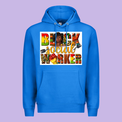 Black Social Worker Premium Hoodie Designed By Texasbilliewilder