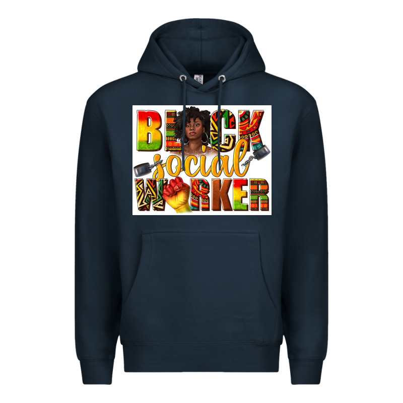 Black Social Worker Premium Hoodie by texasbilliewilder | Teevron