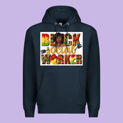 Black Social Worker Premium Hoodie Designed By Texasbilliewilder