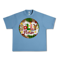 Pebble Blue Christmas Jolly Nurse Urban Heavy Tee - Artiststas