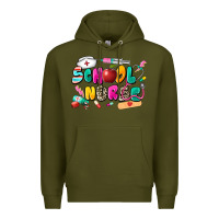Army Green school nurse Premium Hoodie - Zillion Design Studio