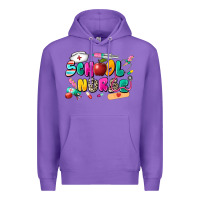 Purple school nurse Premium Hoodie - Zillion Design Studio