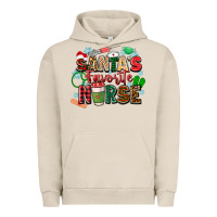 Pigment French Oak santa's favorite nurse Urban Hoodie - Zillion Design Studio