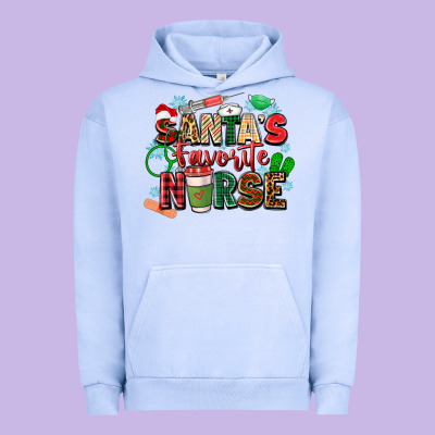 Santa's Favorite Nurse Urban Hoodie Designed By Zillion Design Studio