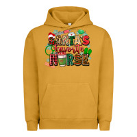 Pigment Peanut Butter santa's favorite nurse Urban Hoodie - Zillion Design Studio
