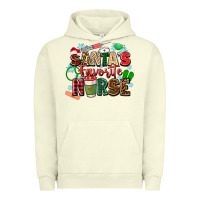 Pigment Pistachio santa's favorite nurse Urban Hoodie - Zillion Design Studio