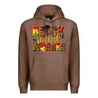 Chestnut black social worker Premium Hoodie - texasbilliewilder