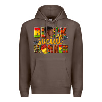 Coffee black social worker Premium Hoodie - texasbilliewilder