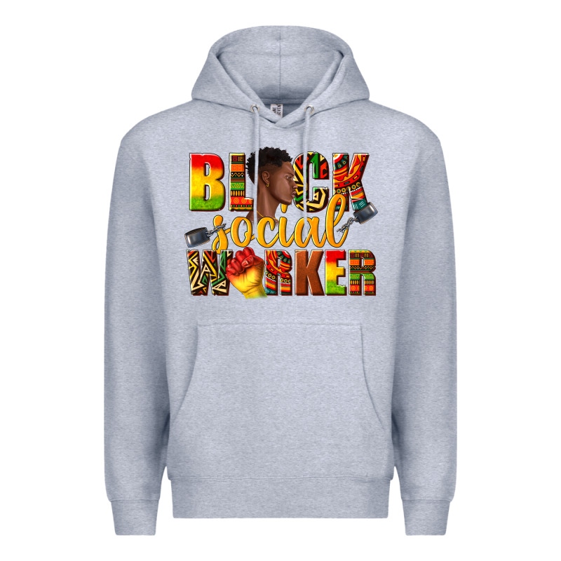 Black Social Worker Premium Hoodie by texasbilliewilder | Teevron
