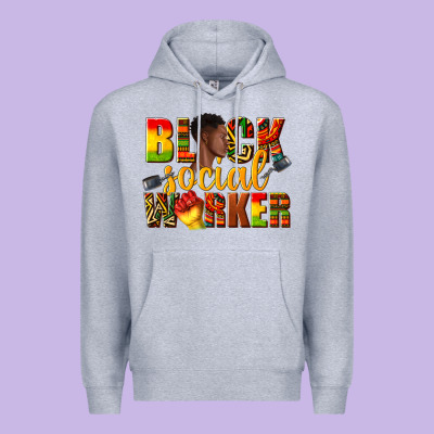 Black Social Worker Premium Hoodie Designed By Texasbilliewilder