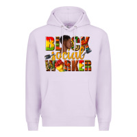 Lilac black social worker Premium Hoodie - texasbilliewilder