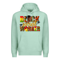 Seafoam black social worker Premium Hoodie - texasbilliewilder