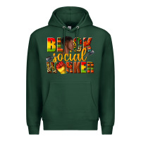 Sports Green black social worker Premium Hoodie - texasbilliewilder