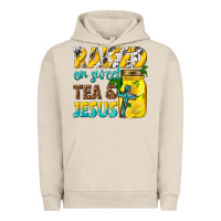 Pigment French Oak raised on sweet tea and jesus Urban Hoodie - texasbilliewilder