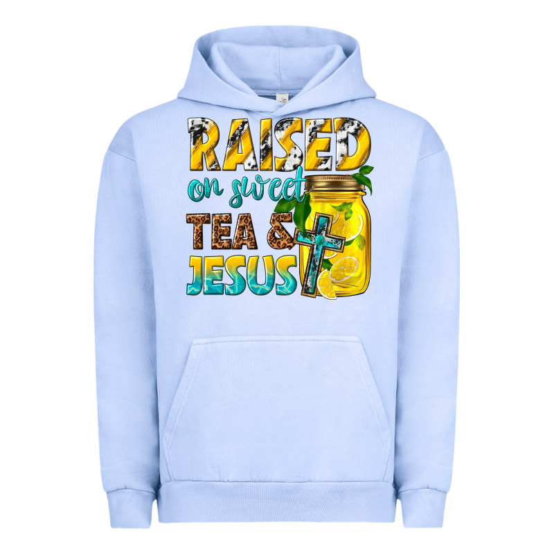 Raised On Sweet Tea And Jesus Urban Hoodie by texasbilliewilder | Teevron