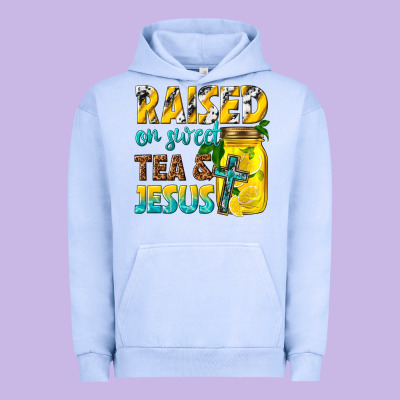Urban Hoodie raised on sweet tea and jesus