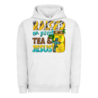 Pigment Lunar Rock raised on sweet tea and jesus Urban Hoodie - texasbilliewilder