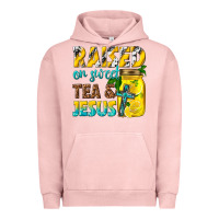 Pigment Salmon raised on sweet tea and jesus Urban Hoodie - texasbilliewilder