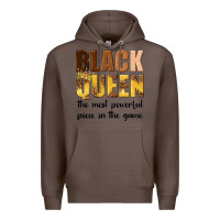 Coffee black queen the most powerful piece in the game Premium Hoodie - texasbilliewilder