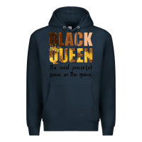 Navy black queen the most powerful piece in the game Premium Hoodie - texasbilliewilder