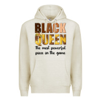 Oatmeal Heather black queen the most powerful piece in the game Premium Hoodie - texasbilliewilder