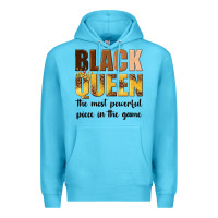 Ocean Blue black queen the most powerful piece in the game Premium Hoodie - texasbilliewilder