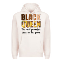 Pale Pink black queen the most powerful piece in the game Premium Hoodie - texasbilliewilder