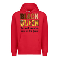 Red black queen the most powerful piece in the game Premium Hoodie - texasbilliewilder