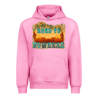 Fuchsia Pink road to nowhere tbw Urban Hoodie - texasbilliewilder