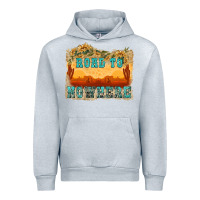 Heather Grey road to nowhere tbw Urban Hoodie - texasbilliewilder