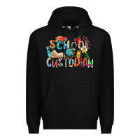 Black school custodian Premium Hoodie - Zillion Design Studio
