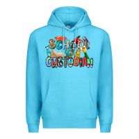 Ocean Blue school custodian Premium Hoodie - Zillion Design Studio