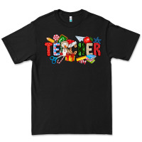 Black Christmas teacher Premium Tee - CowhideDigitalArt