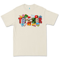 Bone Christmas teacher Premium Tee - CowhideDigitalArt