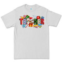Dove Grey Christmas teacher Premium Tee - CowhideDigitalArt