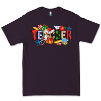 Plum Christmas teacher Premium Tee - CowhideDigitalArt