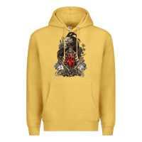 Antique Gold floral skeleton Premium Hoodie - RanaPortraitStore