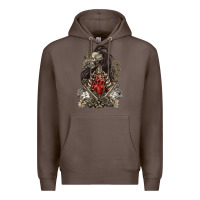 Coffee floral skeleton Premium Hoodie - RanaPortraitStore