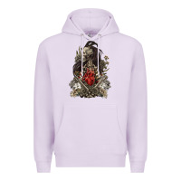 Lilac floral skeleton Premium Hoodie - RanaPortraitStore